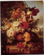 unknow artist Floral, beautiful classical still life of flowers.104 oil painting reproduction